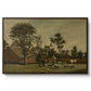 Farmhouse, c. 1865-1875 - Floater Framed Canvas Print