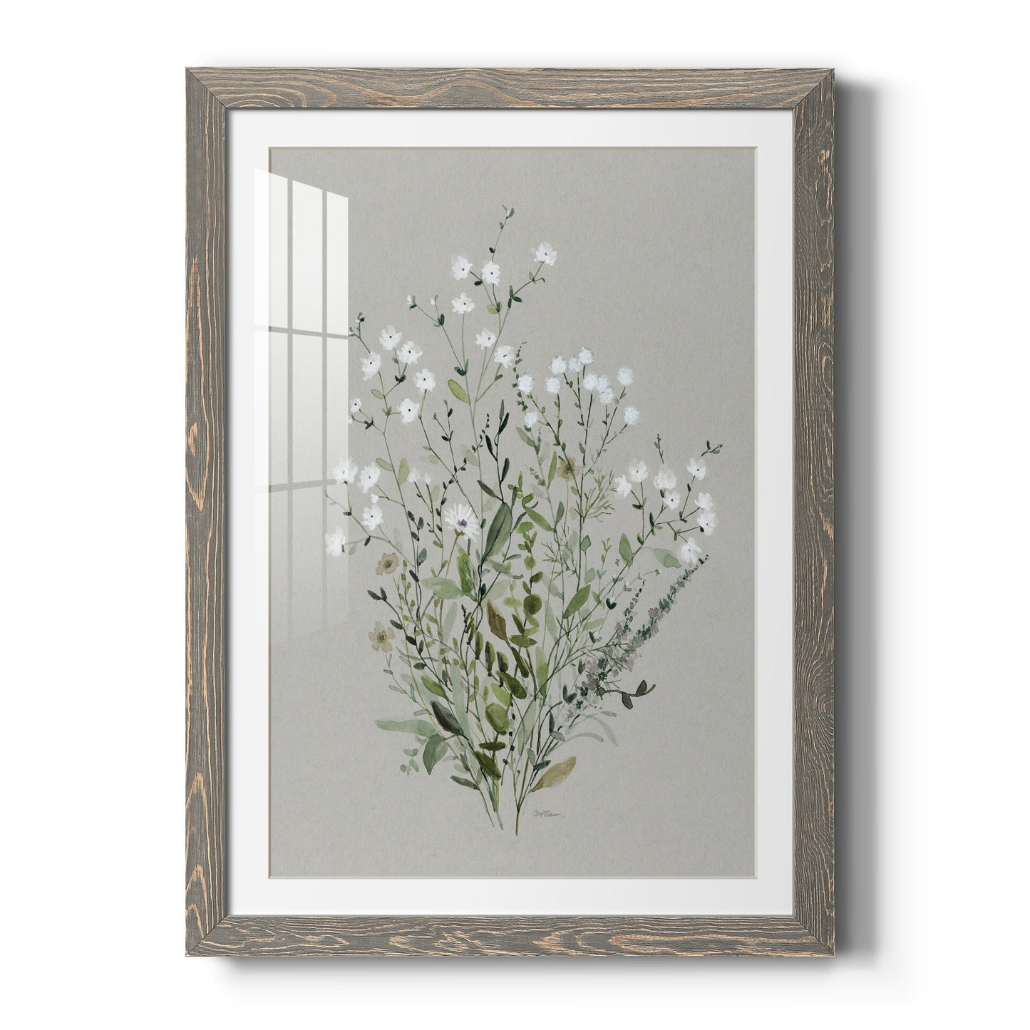 Bouquet of Grace II - Barnwood Framed Art Print