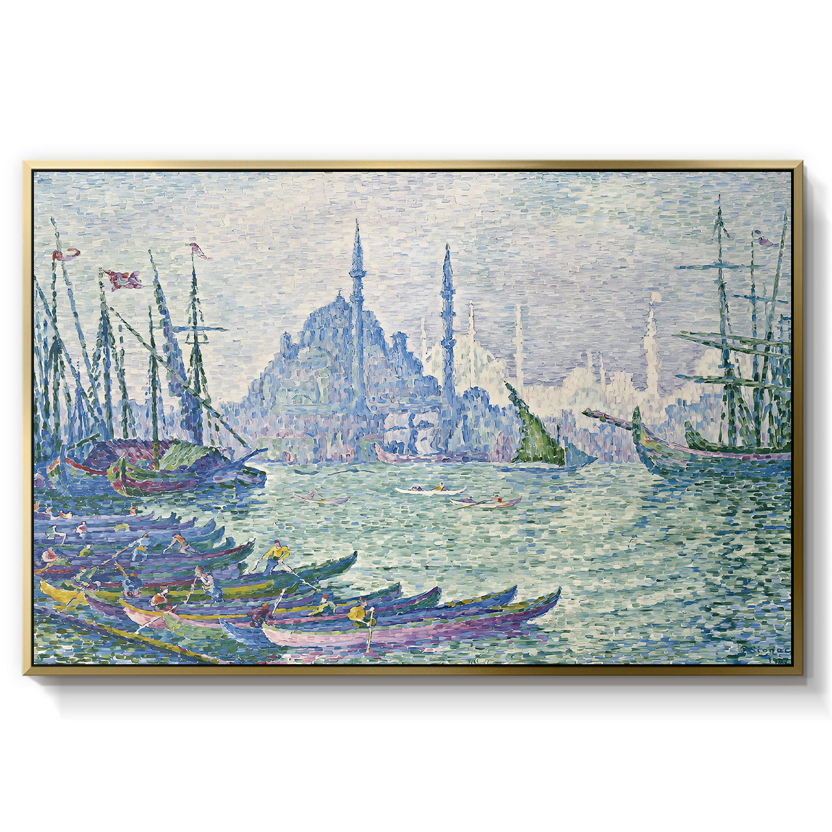 The Golden Horn, Minarets, 1907 - Floater Framed Canvas Print