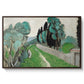 Landscape with Cypresses and Olive Trees near Nice, c. 1918 - Floater Framed Canvas Print