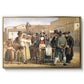 A Charlatan Selling Blacking in the Piazza Barberini in Rome, c. 1840-1849 - Floater Framed Canvas Print