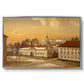 The Riding School at Akershus Castle, 1846 - Floater Framed Canvas Print