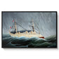 A Ship in the Storm, c. 1899 - Floater Framed Canvas Print
