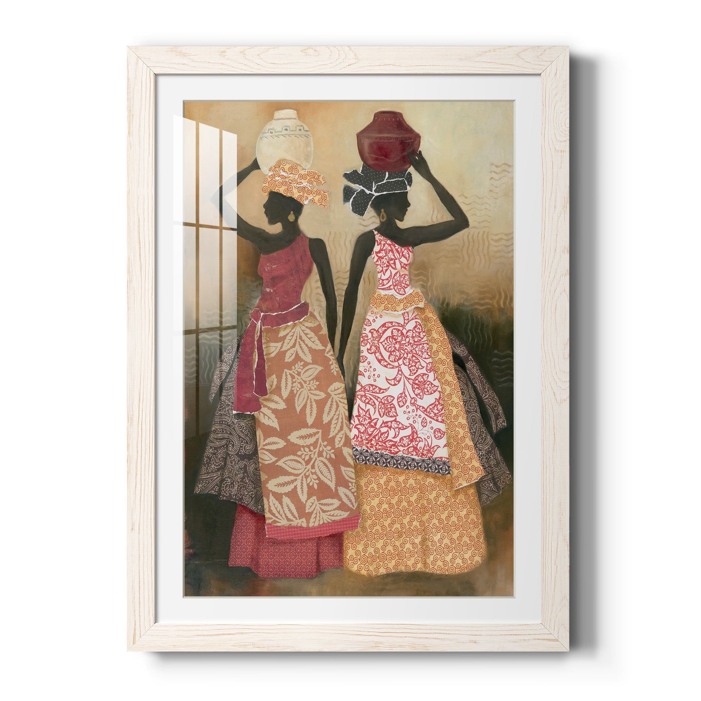 Village Women II - Premium Framed Print - Distressed Barnwood Frame - Ready to Hang