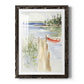 Sketchy Pier - Barnwood Framed Art Print