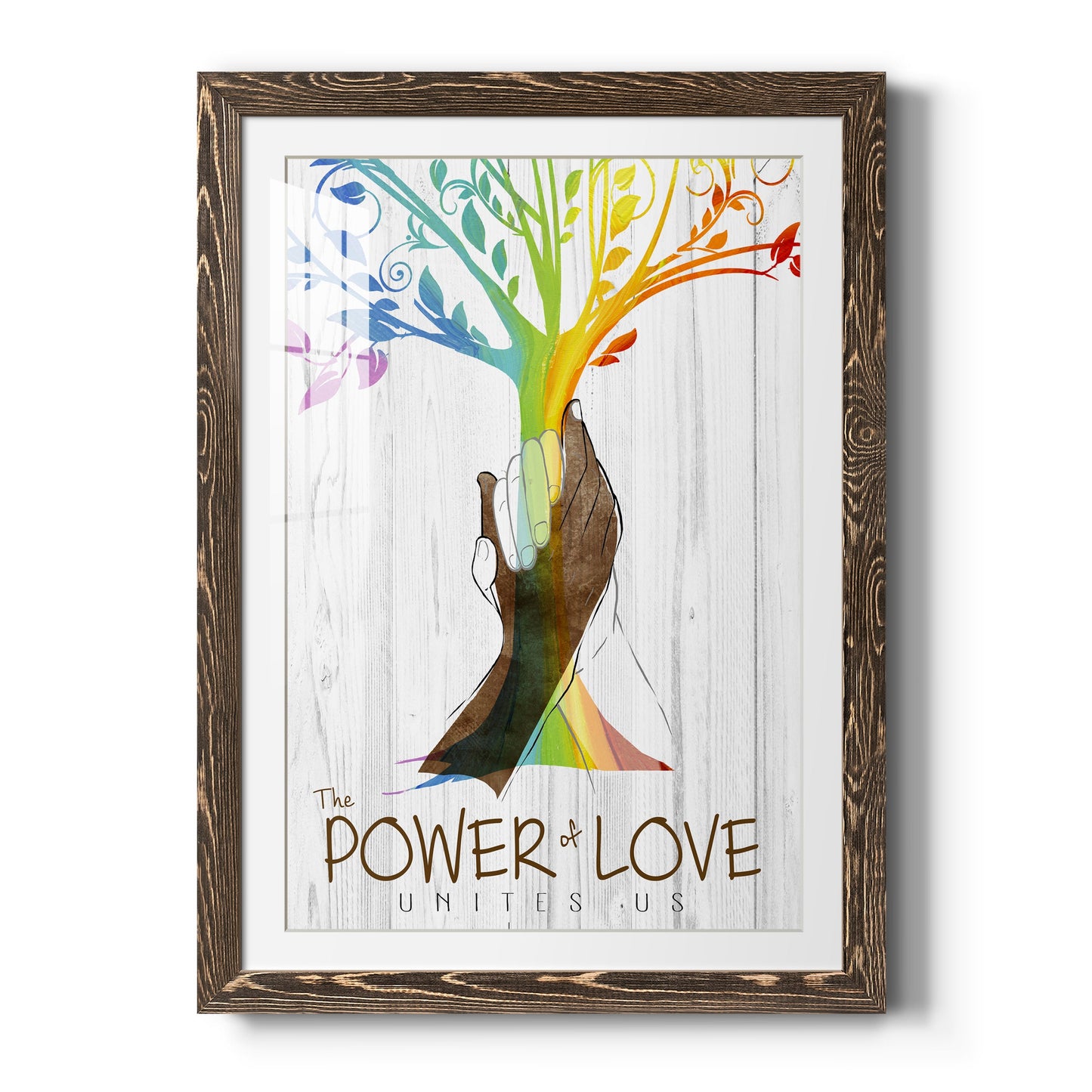 Power of Love - Premium Framed Print - Distressed Barnwood Frame - Ready to Hang