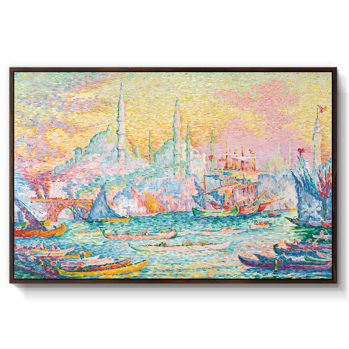 The Golden Horn, Constantinople, 1907 - Floater Framed Canvas Print
