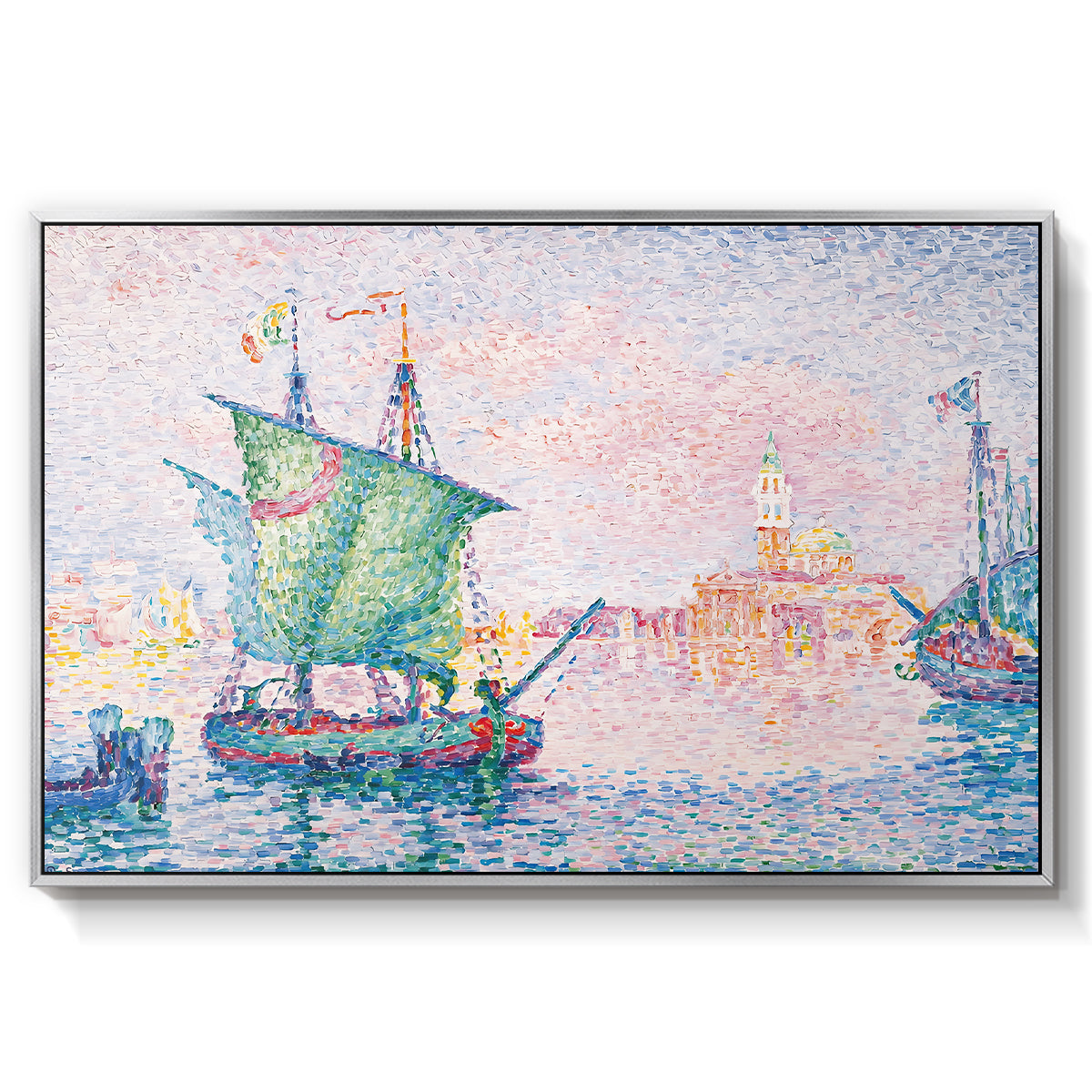 Venice, the Pink Cloud, 1909 - Floater Framed Canvas Print