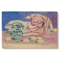 Canvas art print portraying a reclining classical figure rendered in a stylized modern composition, set against a white background