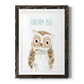 Dream Big Owl - Premium Framed Print - Distressed Barnwood Frame - Ready to Hang