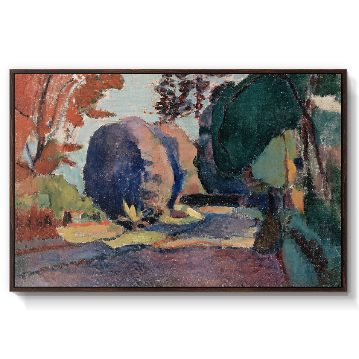 The Luxembourg Gardens, 1901 - Floater Framed Canvas Print