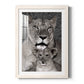 Lioness and Cub - Barnwood Framed Art Print