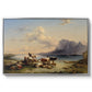 Shepherds and Cattle on Lake Attersee, 1852 - Floater Framed Canvas Print