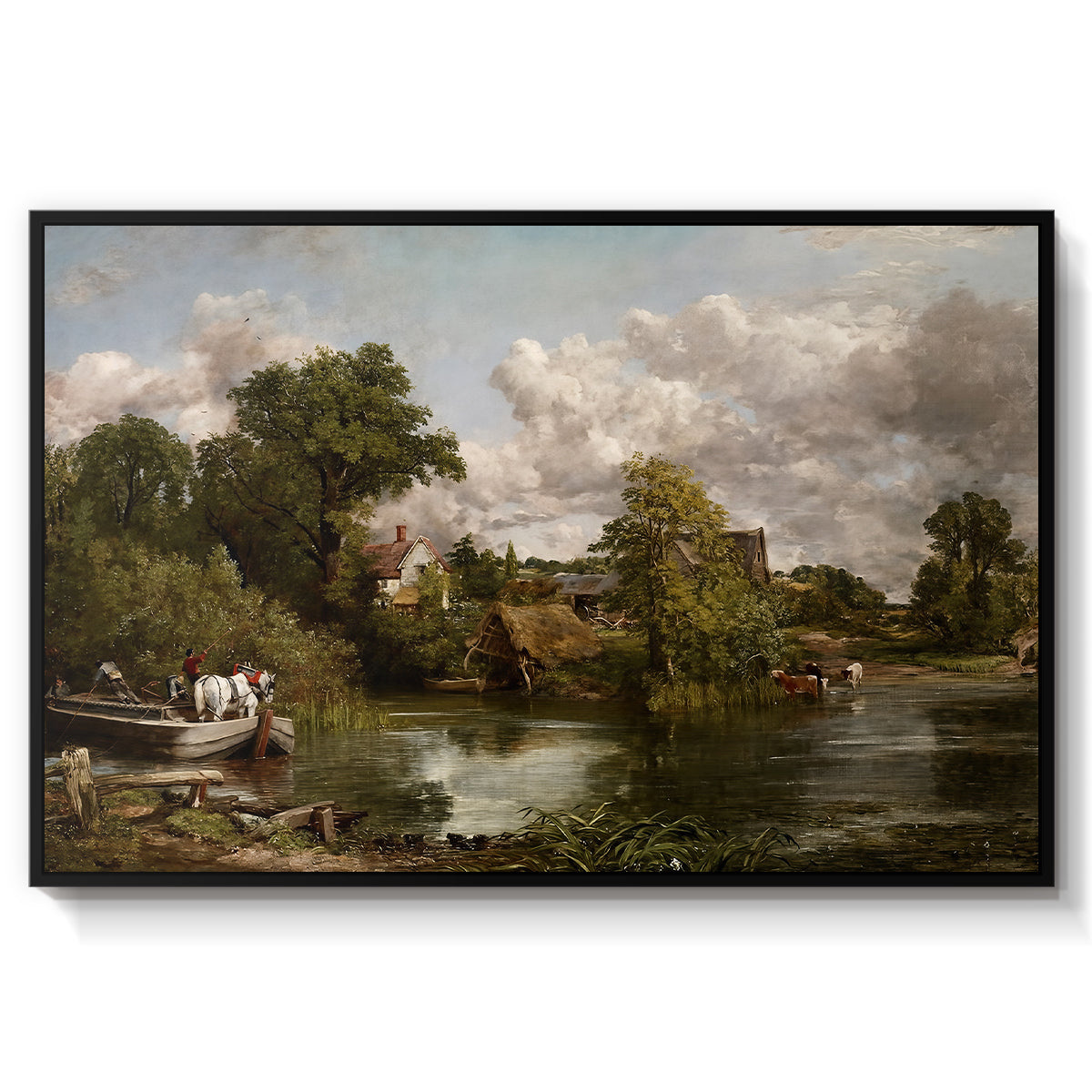 The White Horse, 1819 - Floater Framed Canvas Print