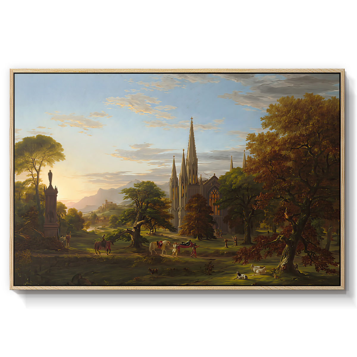 The Return, 1837 - Floater Framed Canvas Print