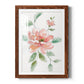 Peony Contour - Barnwood Framed Art Print