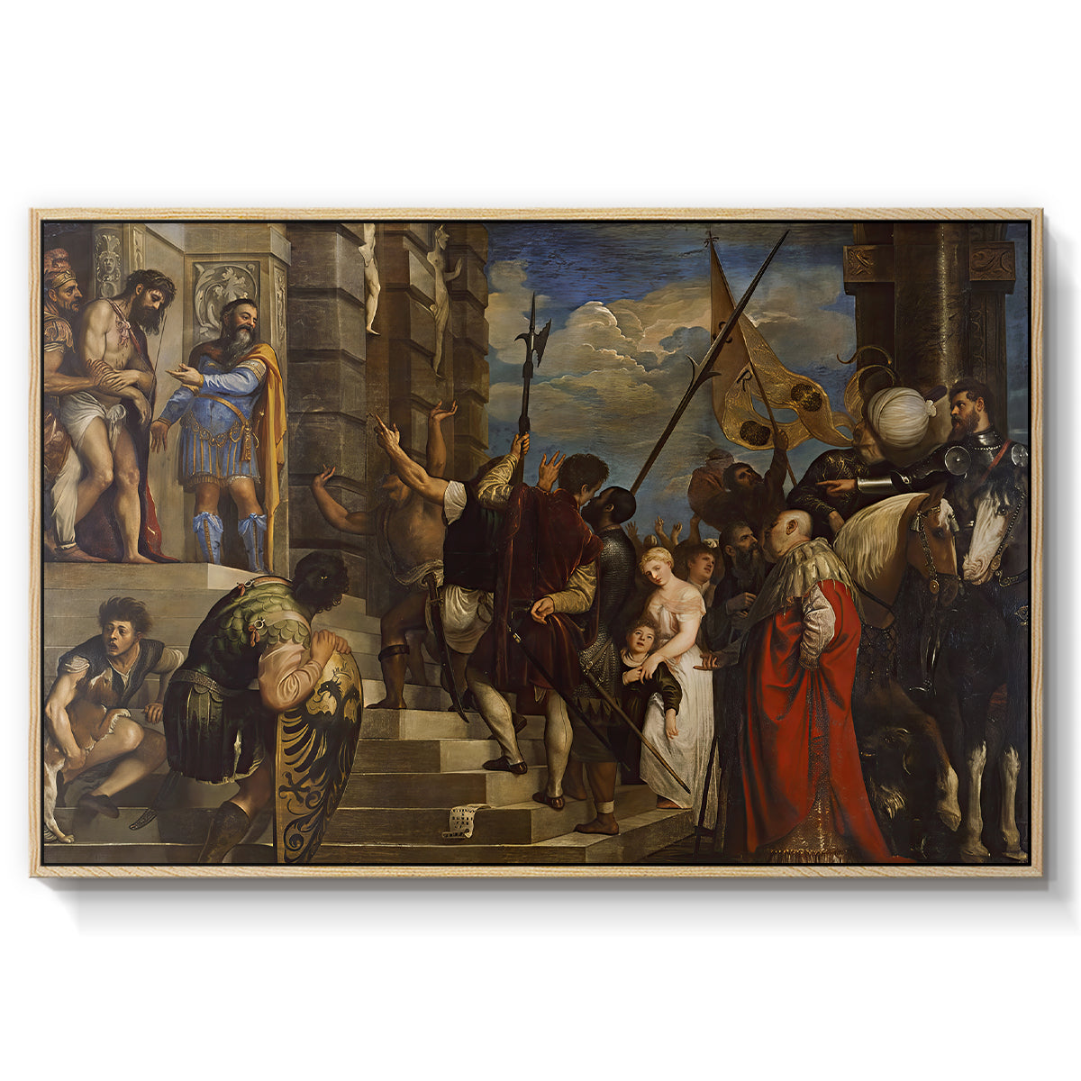Ecce Homo, c. 1543 - Floater Framed Canvas Print