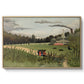 The Chair Factory at Alfortville, 1897 - Floater Framed Canvas Print