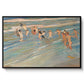 Children Playing on the Beach in Valencia, c. 1908 - Floater Framed Canvas Print