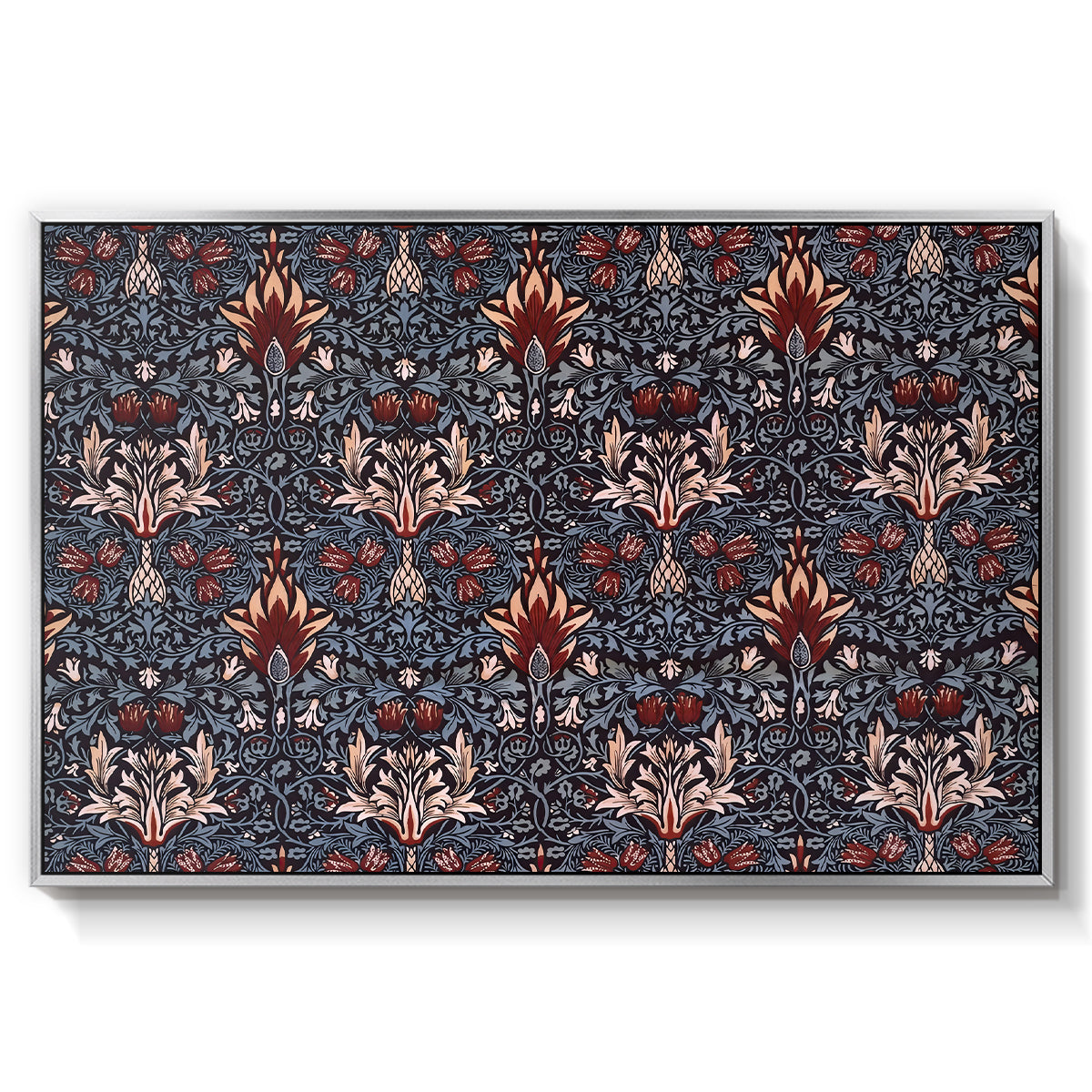 Snakeshead (Printed Textile), c. 1876 - Floater Framed Canvas Print