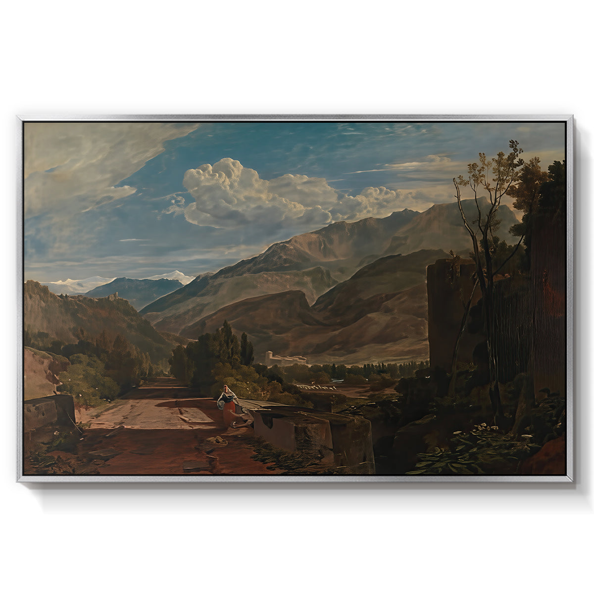 Bonneville, Savoy, 1803 - Floater Framed Canvas Print