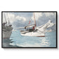 Fishing Boats, Key West, 1903 - Floater Framed Canvas Print