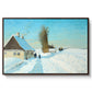 Shoveling Snow on a Beautiful Winter Day, c. 1898 - Floater Framed Canvas Print