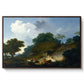 Landscape with Shepherds and Flock of Sheep, c. 1763-1765 - Floater Framed Canvas Print