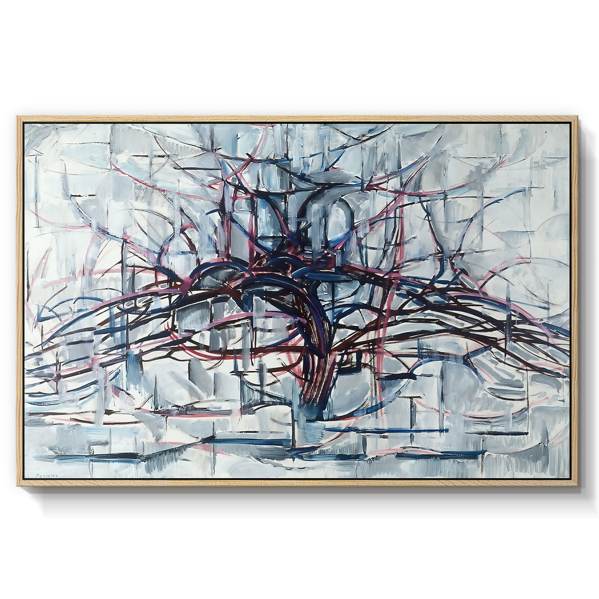 Horizontal Tree, 1912 - Floater Framed Canvas Print