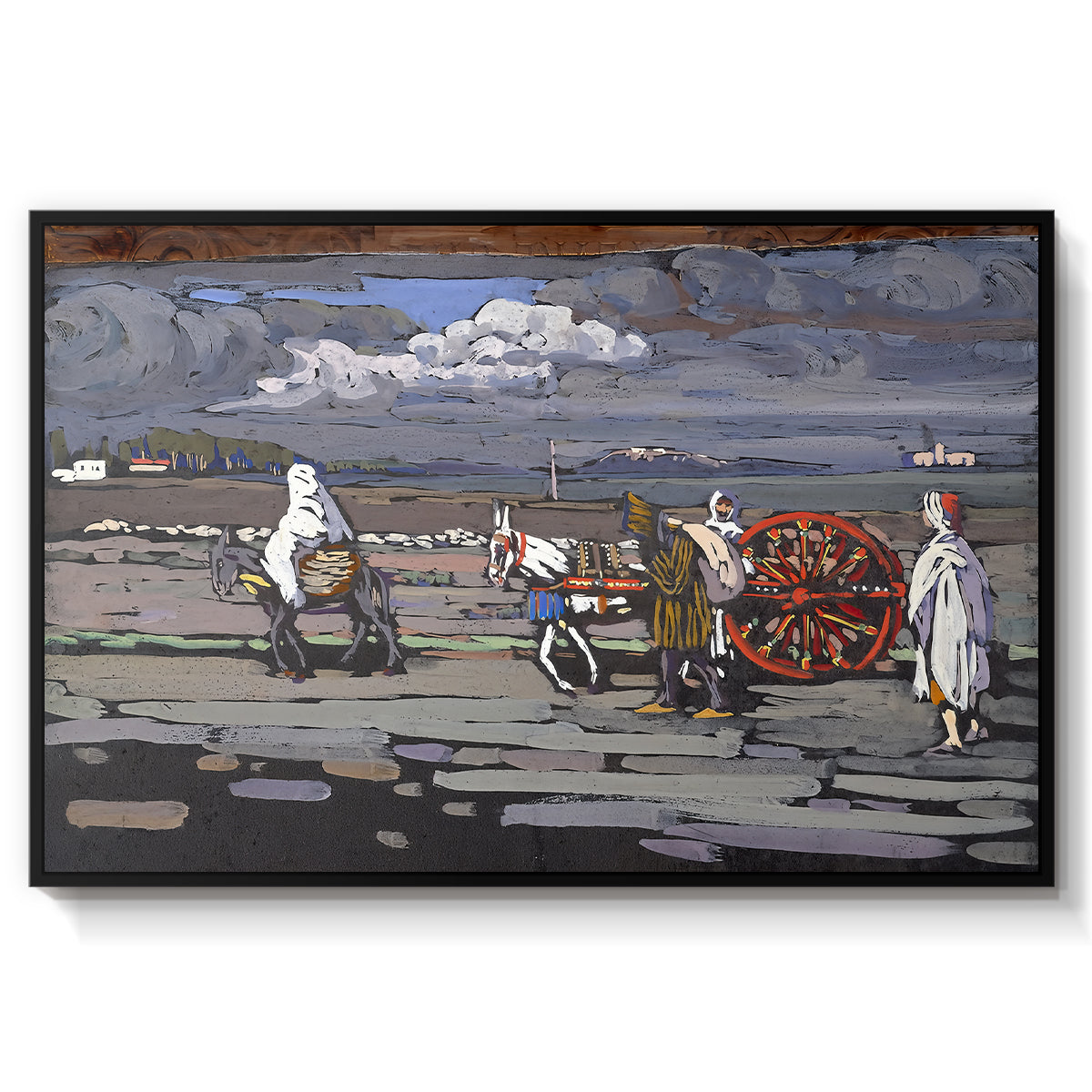 Country Road (Landstrasse), 1905 - Floater Framed Canvas Print