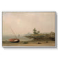 The Stranded Boat, 1863 - Floater Framed Canvas Print