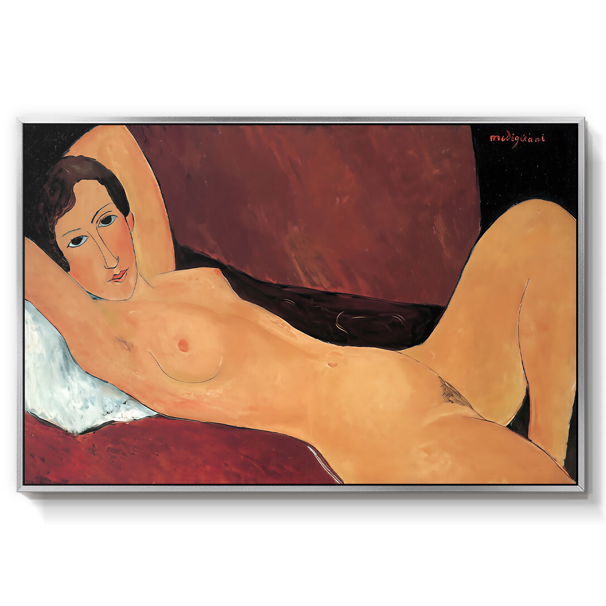 Reclining Nude (Nu couché), 1917 - Floater Framed Canvas Print