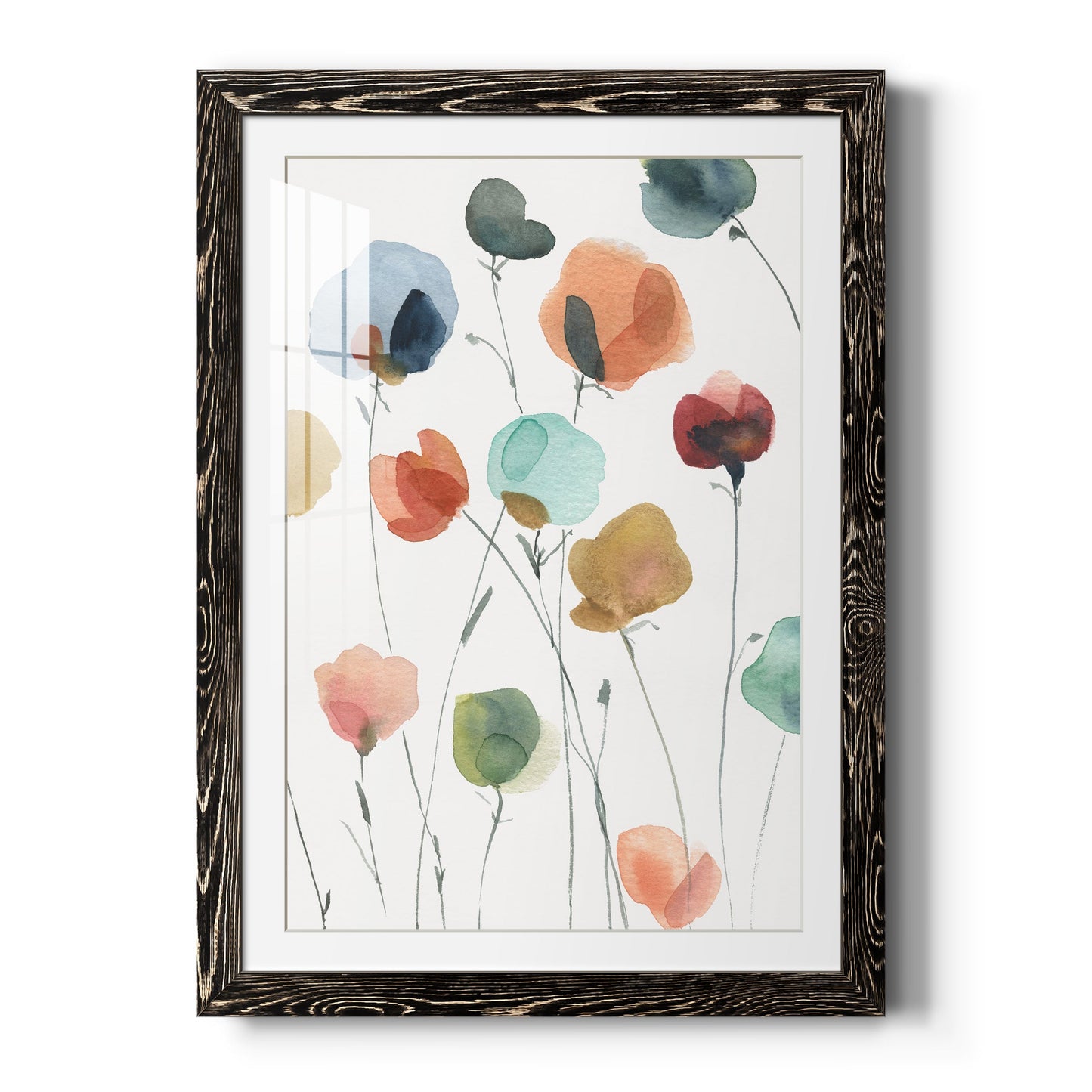 Lollipop Garden II - Barnwood Framed Art Print