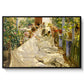 Sewing the Sail, 1896 - Floater Framed Canvas Print