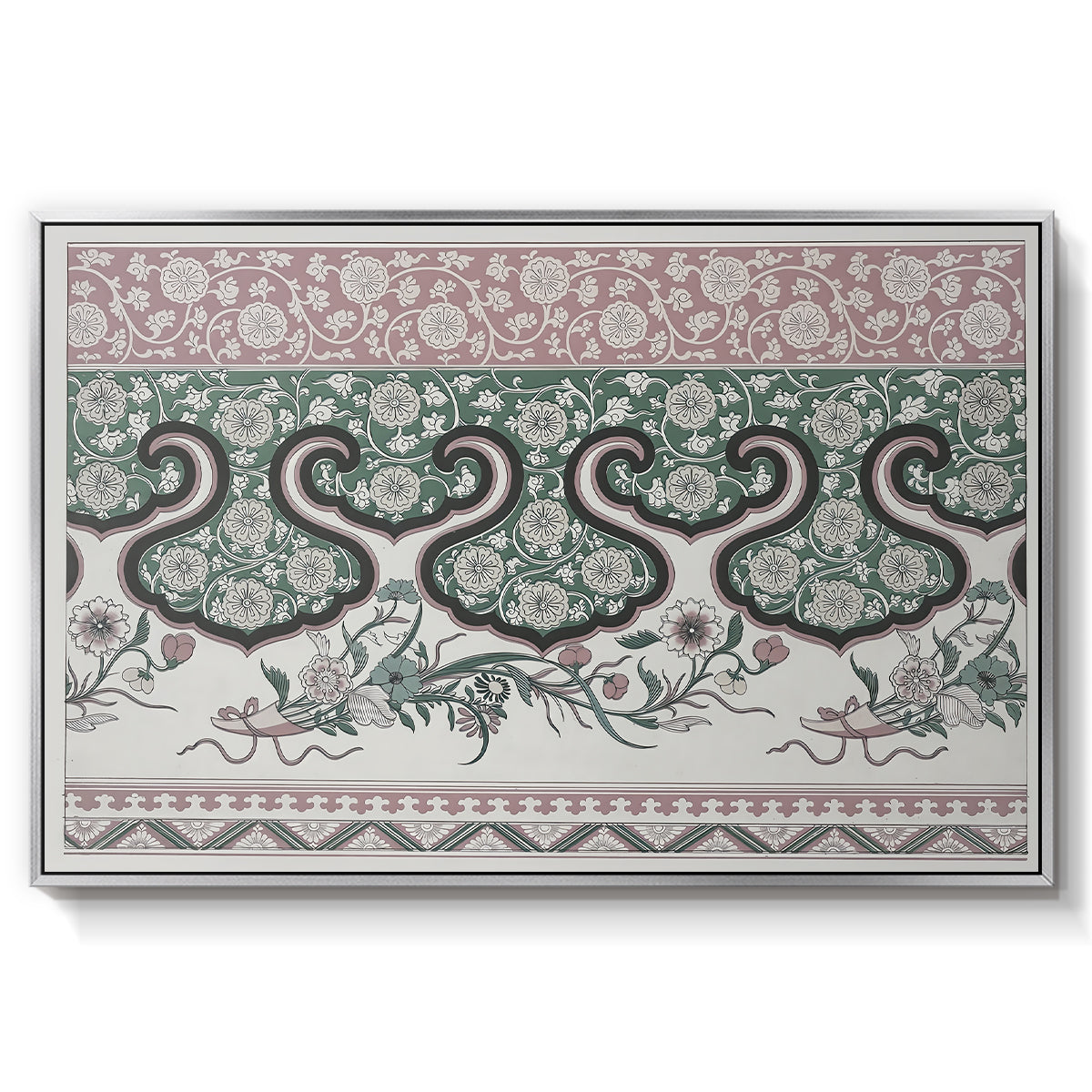 Examples of Chinese Ornament, Pl. LXXVI, 1867 - Floater Framed Canvas Print