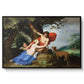 Venus and Adonis, 1632 - Floater Framed Canvas Print