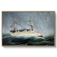 A Ship in the Storm, c. 1899 - Floater Framed Canvas Print