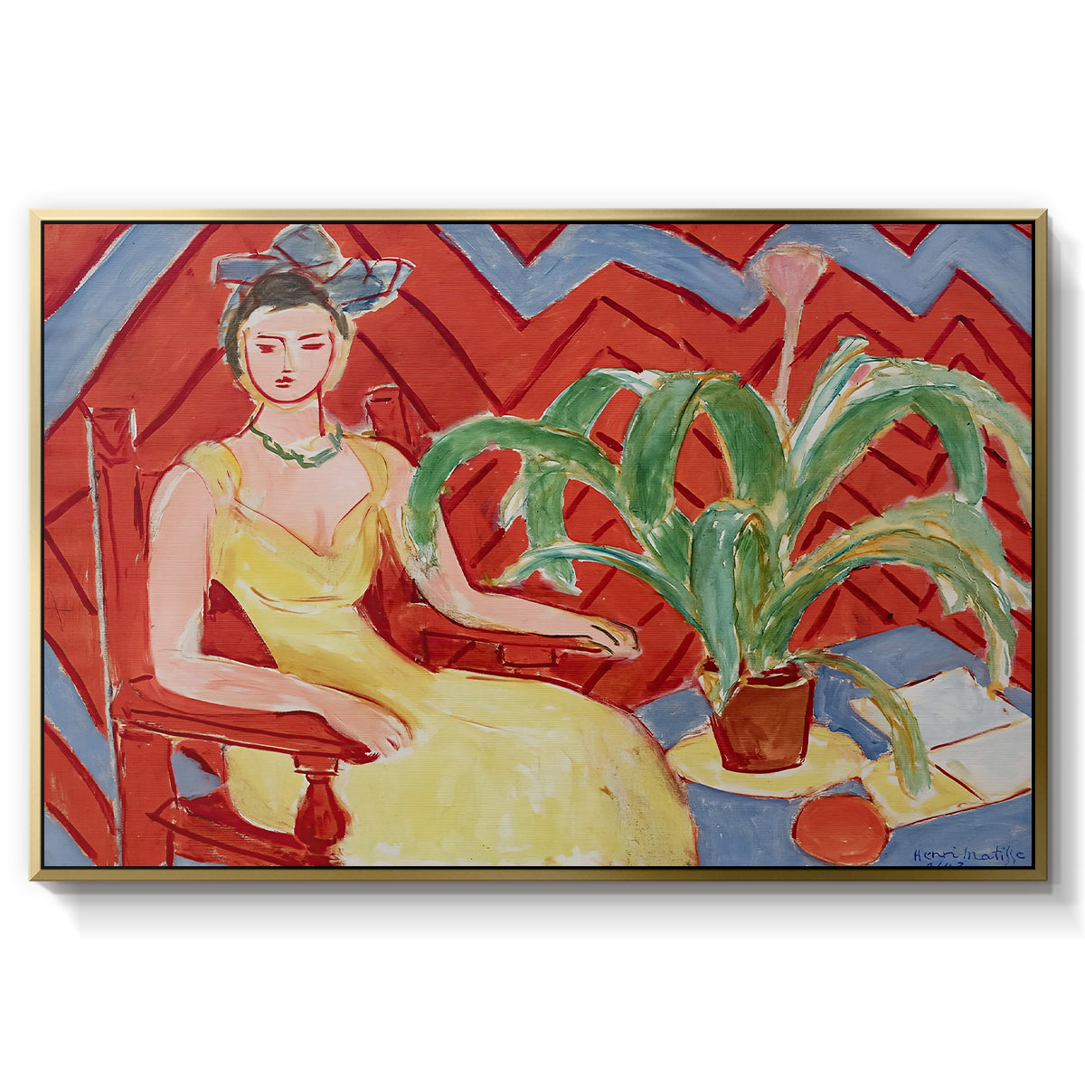 Michaella, 1943 - Floater Framed Canvas Print
