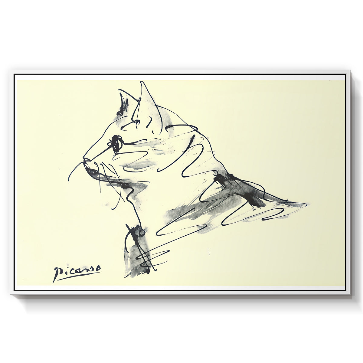 Cat (Le chat), c. 1961 - Floater Framed Canvas Print