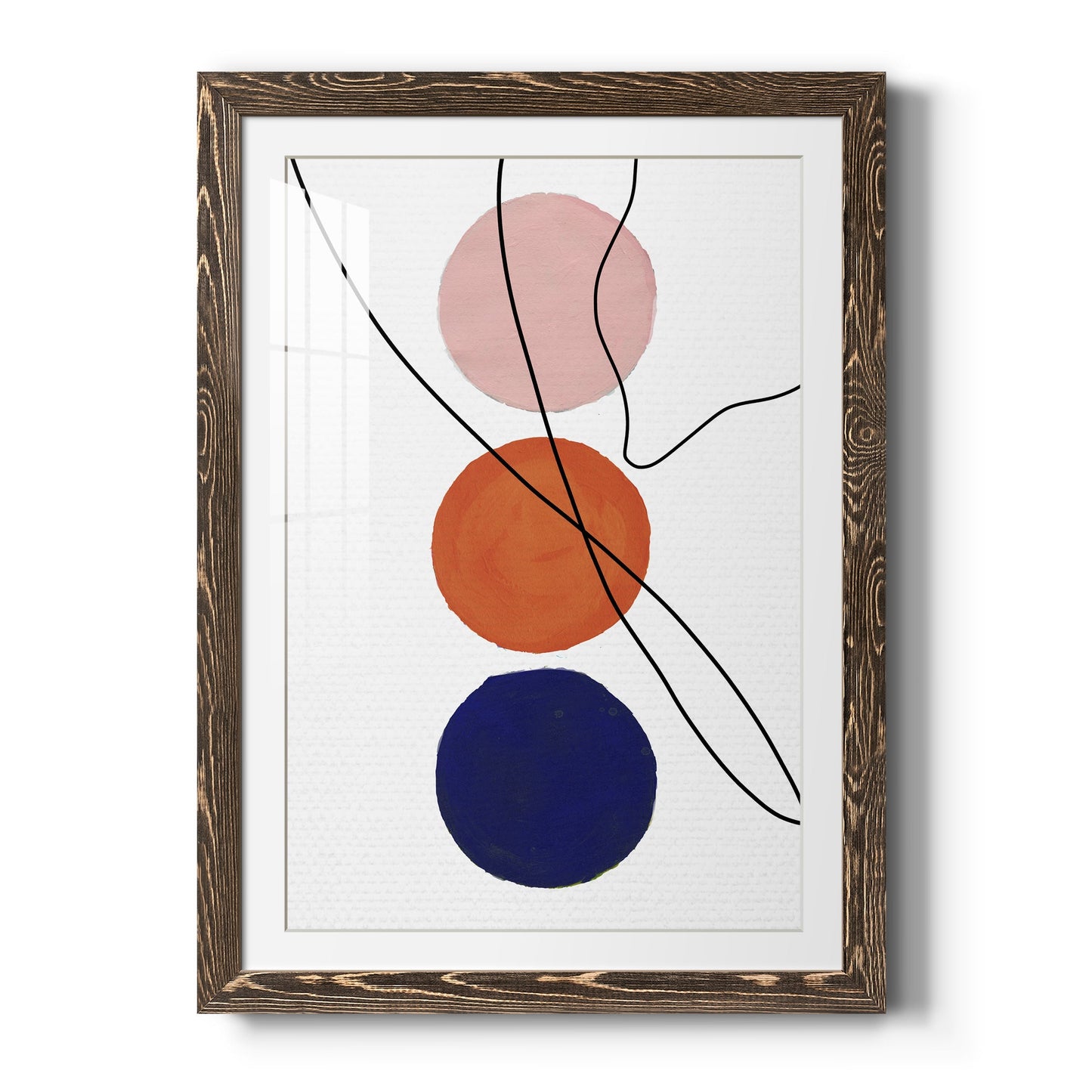 Millenium Geo Abstract - Barnwood Framed Art Print