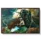 Campfire, Adirondacks, 1892 - Floater Framed Canvas Print