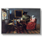 The Glass of Wine, c. 1660 - Floater Framed Canvas Print