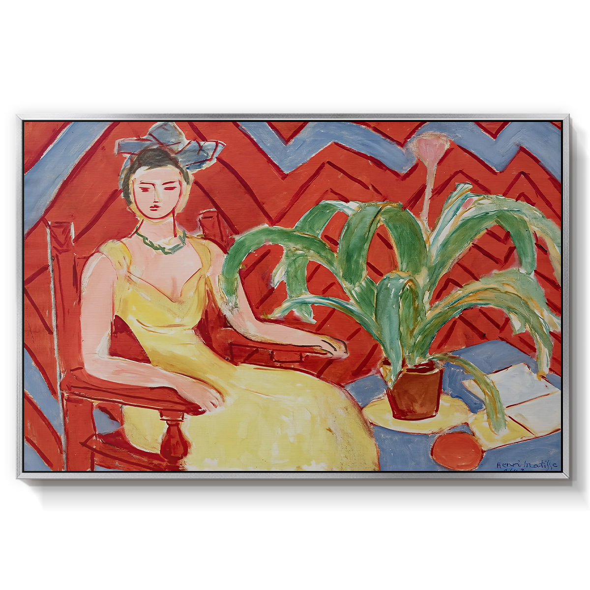 Michaella, 1943 - Floater Framed Canvas Print