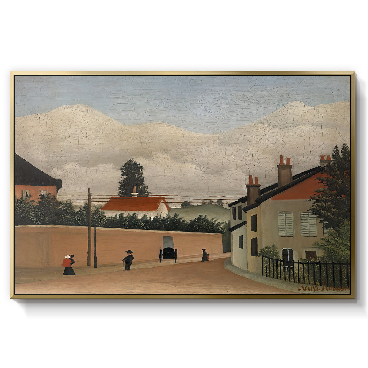 Outskirts of Paris, c. 1906-1910 - Floater Framed Canvas Print