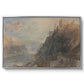 Rheinfels Looking to Katz and Gourhausen, 1817 - Floater Framed Canvas Print