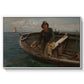 Fishermen from Rügen, 1882 - Floater Framed Canvas Print