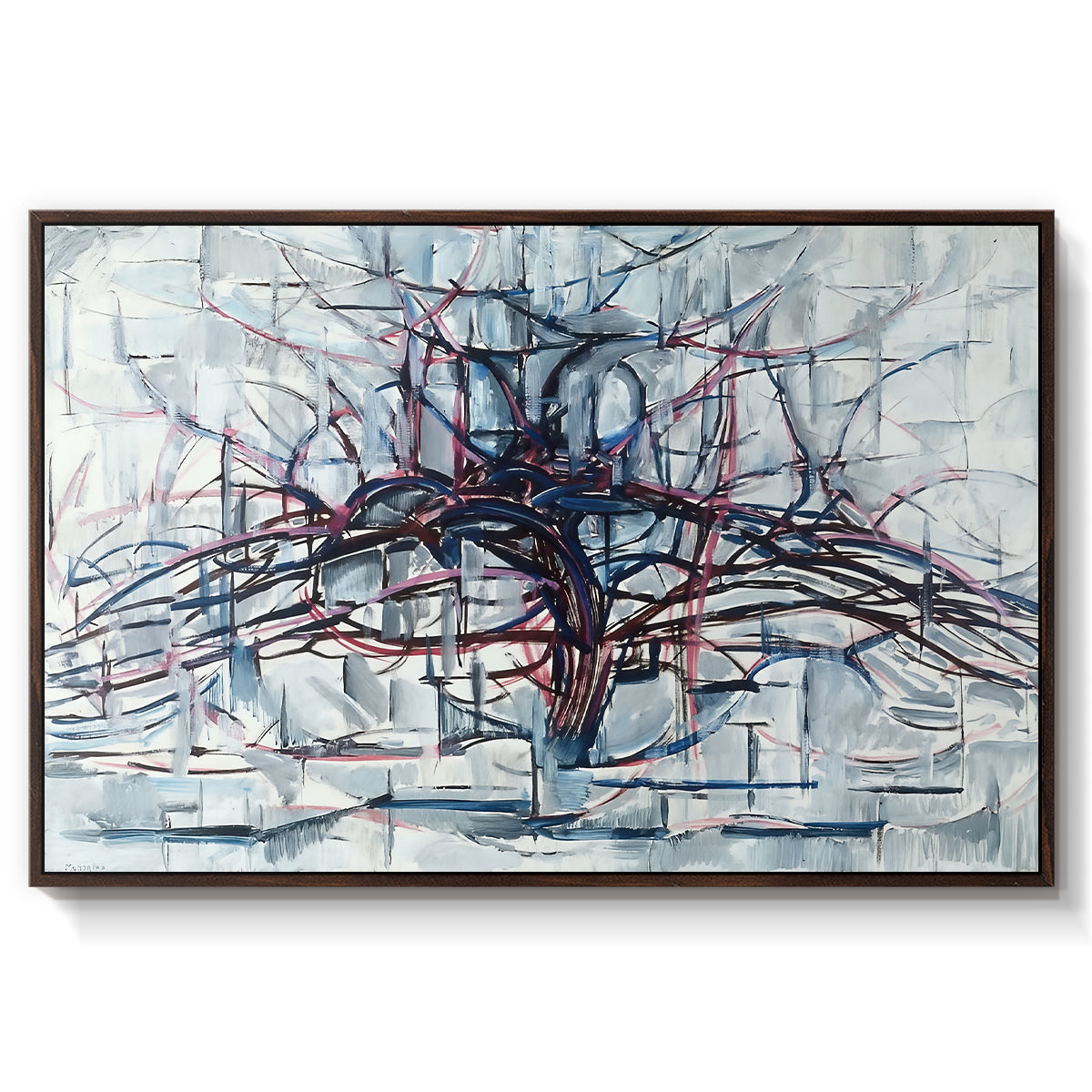 Horizontal Tree, 1912 - Floater Framed Canvas Print