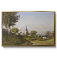 Village Landscape with Church, 1891 - Floater Framed Canvas Print