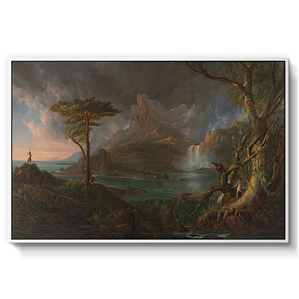 A Wild Scene, 1831-1832 - Floater Framed Canvas Print