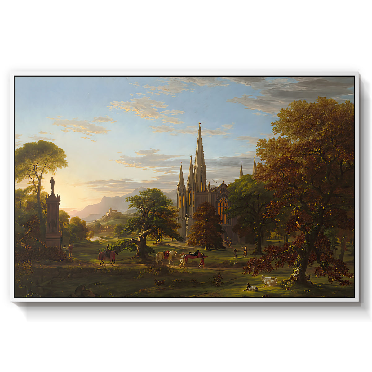 The Return, 1837 - Floater Framed Canvas Print
